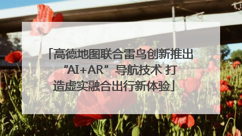 高德地图联合雷鸟创新推出“AI+AR”导航技术 打造虚实融合出行新体验