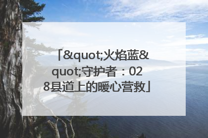 "火焰蓝"守护者：028县道上的暖心营救