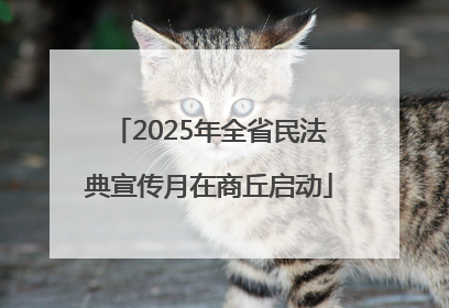 2025年全省民法典宣传月在商丘启动