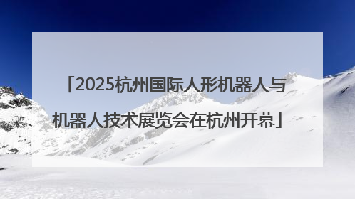 2025杭州国际人形机器人与机器人技术展览会在杭州开幕