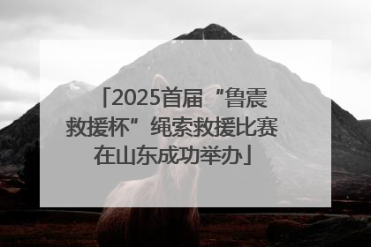 2025首届“鲁震救援杯”绳索救援比赛在山东成功举办