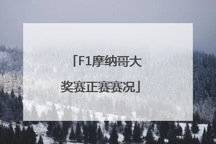 F1摩纳哥大奖赛正赛赛况