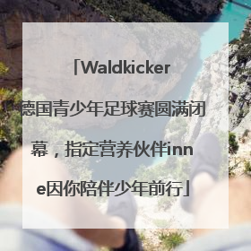Waldkicker德国青少年足球赛圆满闭幕，指定营养伙伴inne因你陪伴少年前行